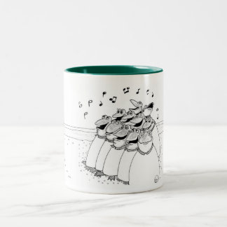 Chor der Frösche Zweifarbige Tasse