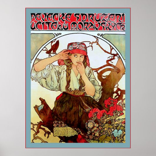 Chor der mährischen Lehrer ~ Vintage Werbung Poster (Vorne)