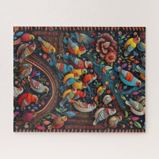 Chor der Träume der Feathered Blooming Harmony Puzzle (Horizontal)