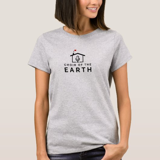Chor des Earth-Logos - Grau - Frauen T-Shirt (Vorderseite)