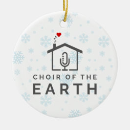 Chor des Earth Logos - Weihnachten im Winter - Keramik Ornament