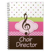 Chor-Direktor Gift Journal Notebook Notizblock (Vorderseite)
