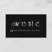 Chor-Direktor Visitenkarte (Rückseite)