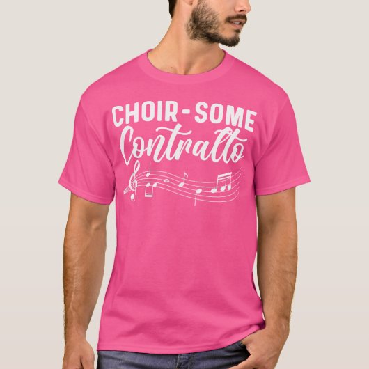 Chor-Einige Contralto. Theater Musik Opernsänger T-Shirt (Vorderseite)