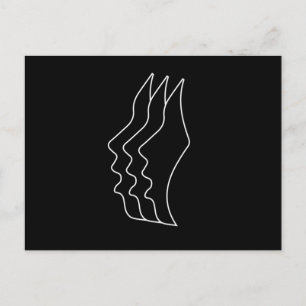 Chor Facial Profil Gesang Chorus Chormusik G Postkarte