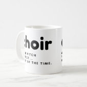 Chor Funny Gift Tasse - kostspielig (Vorderseite Links)