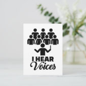 Chor Ich höre Stimmen Postkarte (Stehend Vorderseite)