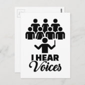 Chor Ich höre Stimmen Postkarte (Vorne/Hinten)