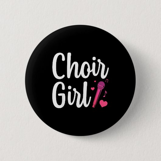 Chor Kunst Für Mädchen Frauen Chor Singen Chor Sho Button (Vorderseite)