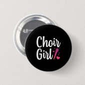 Chor Kunst Für Mädchen Frauen Chor Singen Chor Sho Button (Vorne & Hinten)