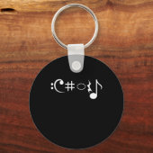 Chor Musiknotens Singer Gesang Musikergeschenk Schlüsselanhänger (Vorderseite)