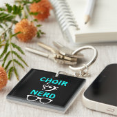 Chor-Nerd Schlüsselanhänger (Vorderseite rechts)
