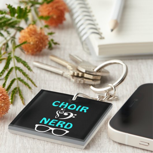 Chor-Nerd Schlüsselanhänger (Vorderseite rechts)