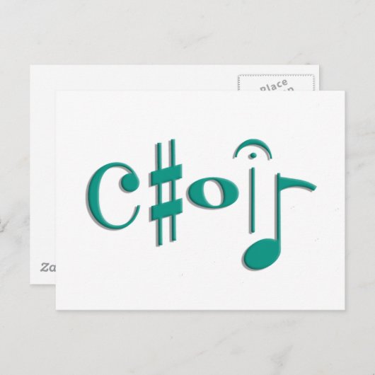 Chor Postkarte (Vorne/Hinten)