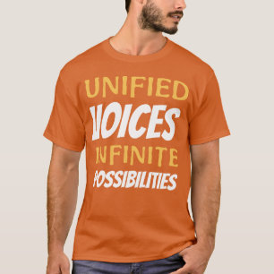 Chor Sänger zeigen Jungen T-Shirt