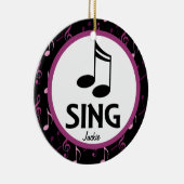 Chor singen personalisierte keramik ornament (Rechts)