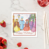 Chor Singen Weihnachts-Party Serviette (Beispiel)