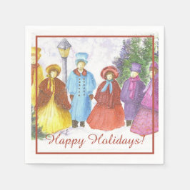 Chor Singen Weihnachts-Party Serviette