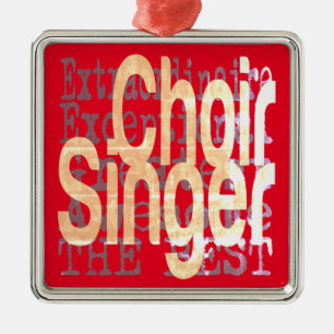 Chor Singer Extraordinaire Ornament Aus Metall