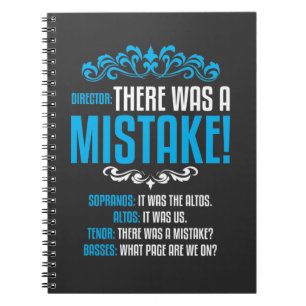 Chor Singer Musical Music Director Soprano Alto T Notizblock