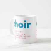 Chor-Tasse, Geschenkgutscheine Tasse, lustige Gesc Kaffeetasse (Vorderseite Links)