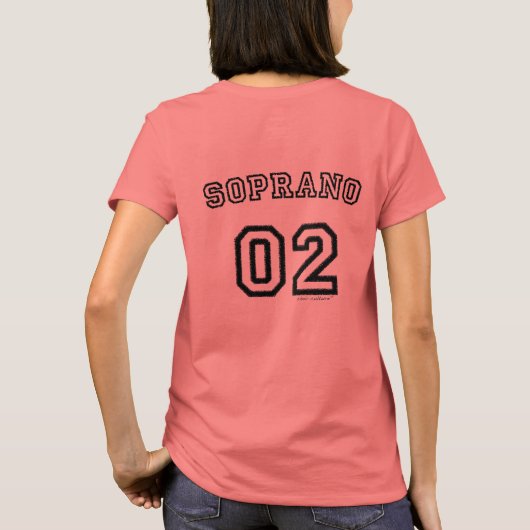 Chor züchten den T - Shirt der Frauen des Soprano (Rückseite)