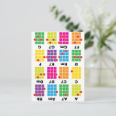 Chord Cheat T-Shirt White Postkarte (Stehend Vorderseite)