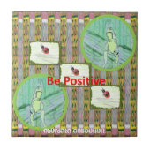 Chordata Sammlungs-Frösche und Marienkäfer Trivets Fliese (Vorderseite)