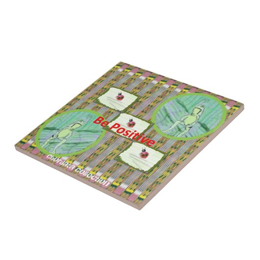 Chordata Sammlungs-Frösche und Marienkäfer Trivets Fliese (Seite)