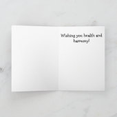 Chordial Birthday Black and White Men's Quartett Karte (Innenseite)