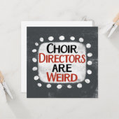 Chordirektoren sind eine komische Grußkarte Karte (Vorderseite/Rückseite Beispiel)