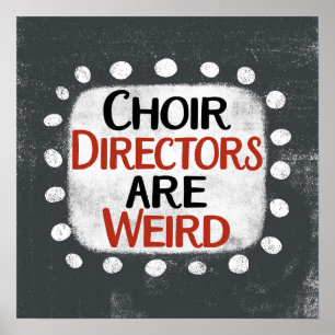 Chordirektoren sind komische Poster-Wall-Art Poster
