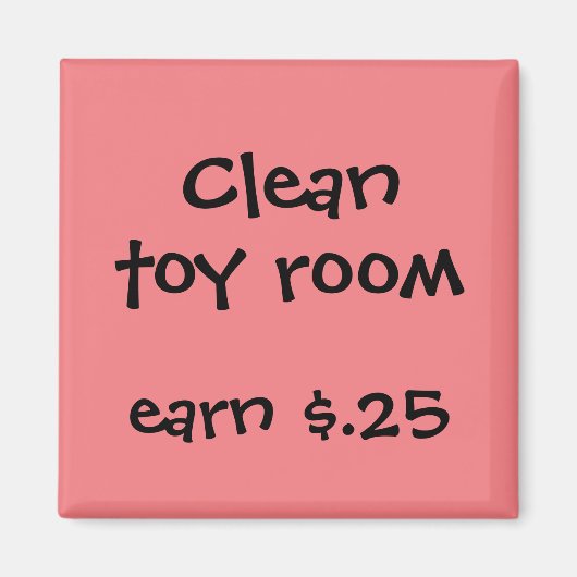 Chore Rewards für Kinder Magnet (Vorne)