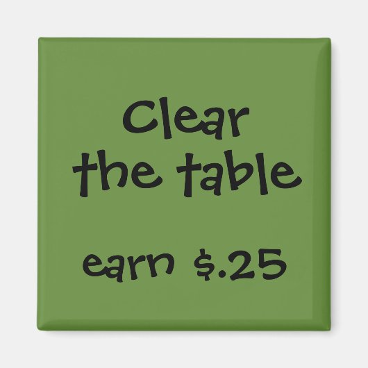 Chore Rewards für Kinder Magnet (Vorne)