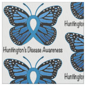 Chorea Huntington-Schmetterling der Hoffnung Stoff (Nahaufnahme)