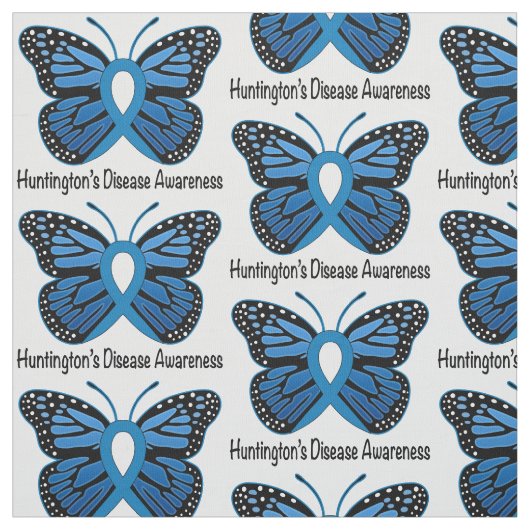 Chorea Huntington-Schmetterling der Hoffnung Stoff (Muster)