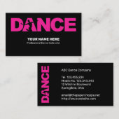 Choreograf Berufliche Visitenkarte (Vorne/Hinten)