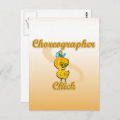 Choreograf Chick Postkarte (Vorne/Hinten)
