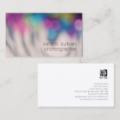 Choreograf Colorful Bokeh Dots Entertainment Visitenkarte (Vorne/Hinten)