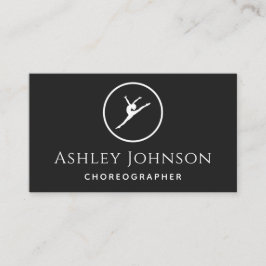 Choreograf Dancer Schlicht einfaches, sauberes Lay Visitenkarte