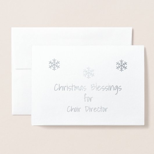 Choreograf Folienkarte (Vorderseite mit Umschlag)