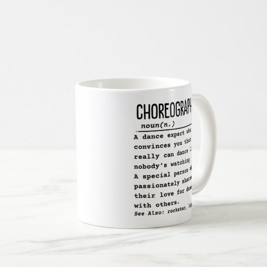 Choreograf Kaffeetasse (VorderseiteRechts)