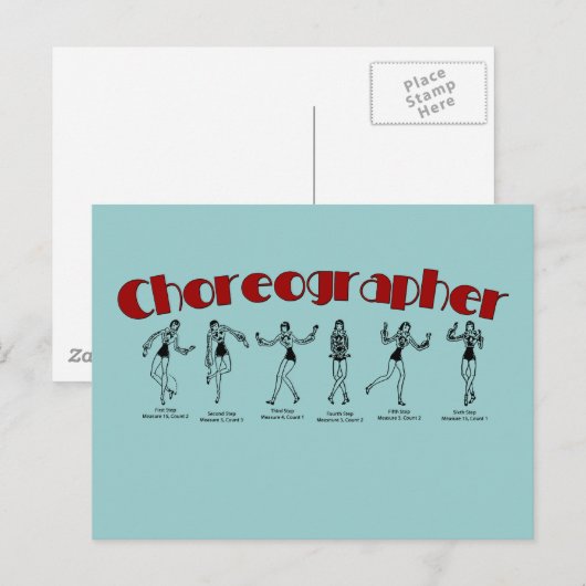 Choreograf Postkarte (Vorne/Hinten)