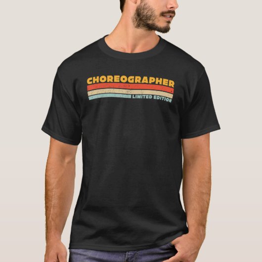 Choreograf Retro Karriere Beruf T-Shirt (Vorderseite)