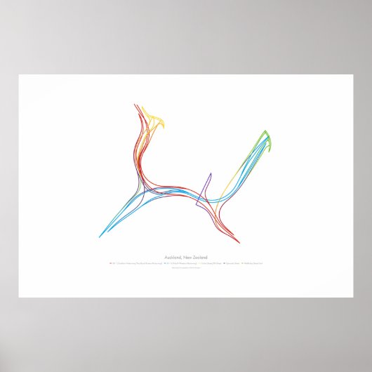 Choreografie des Austauschs: Auckland, Neuseeland Poster (Vorne)