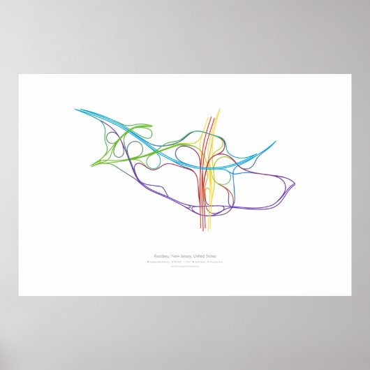 Choreografie des Austauschs: Keasbey, NJ, US v2 Poster (Vorne)