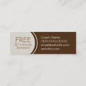 Choreografische Visitenkarte (Rückseite)