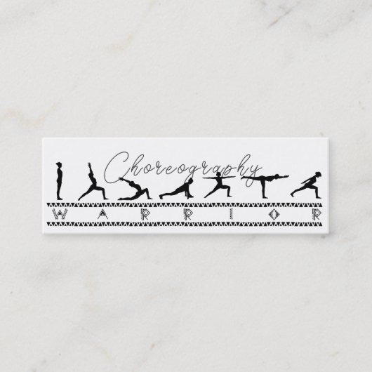 Choreografische Visitenkarte (Vorderseite)