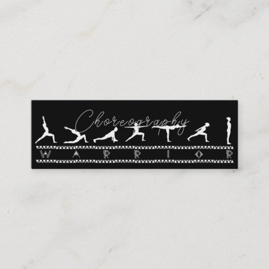 Choreografische Visitenkarte (Vorderseite)