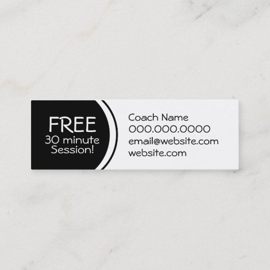 Choreografische Visitenkarte (Rückseite)